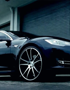 Tesla Model S on Concavo CW-S5 Deep Concave Wheels
