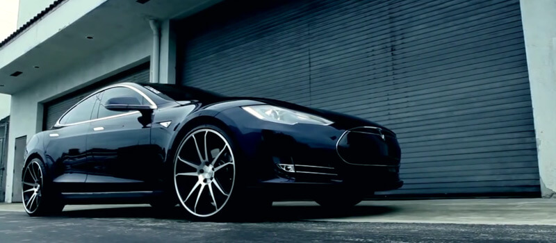 Tesla Model S on Concavo CW-S5 Deep Concave Wheels