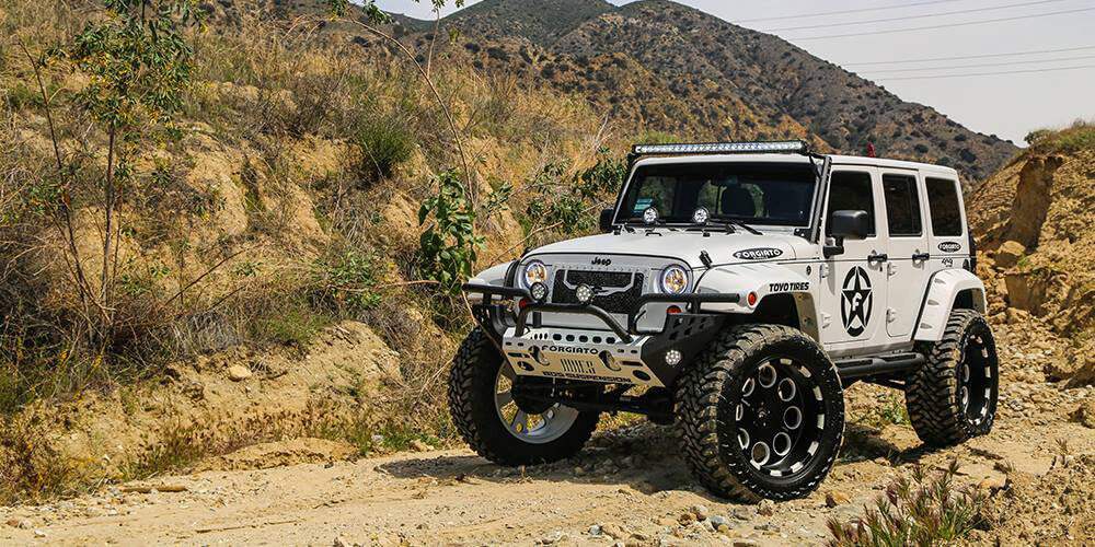 Off-Road Wheels on Jeep Wrangler